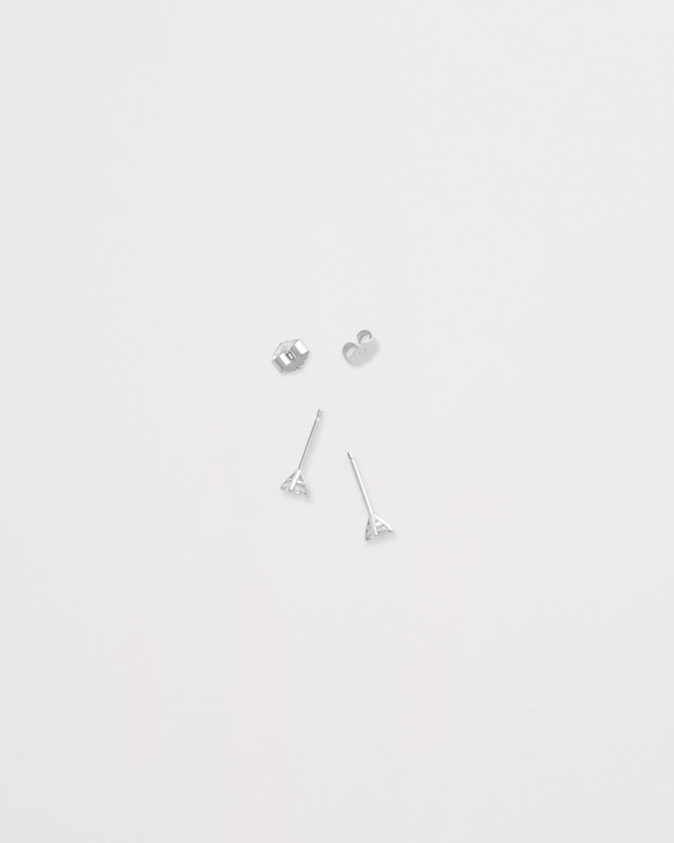 diamond mini stud earrings