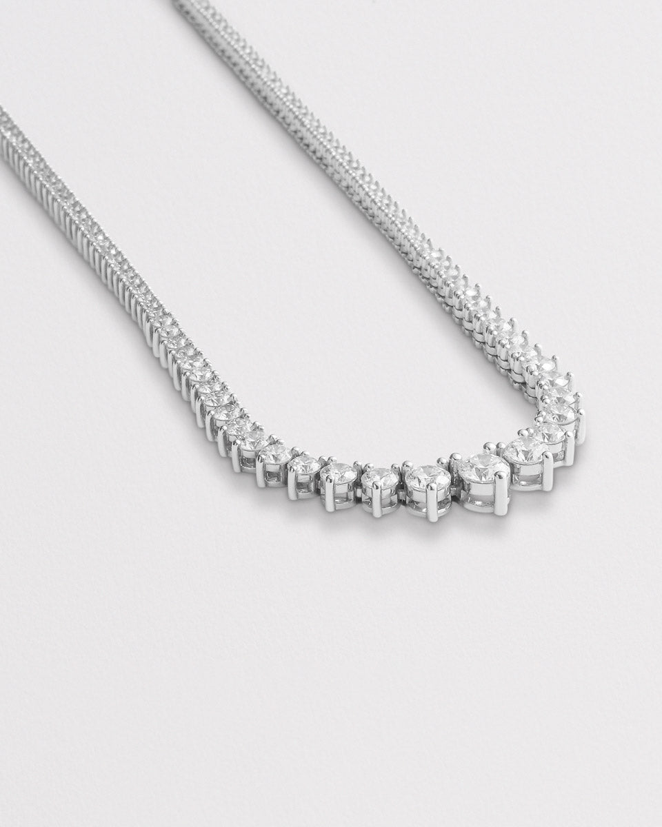 diamond riviera tennis necklace